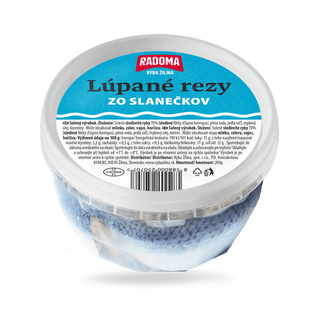 Lúpané rezy zo slanečkov 200g
