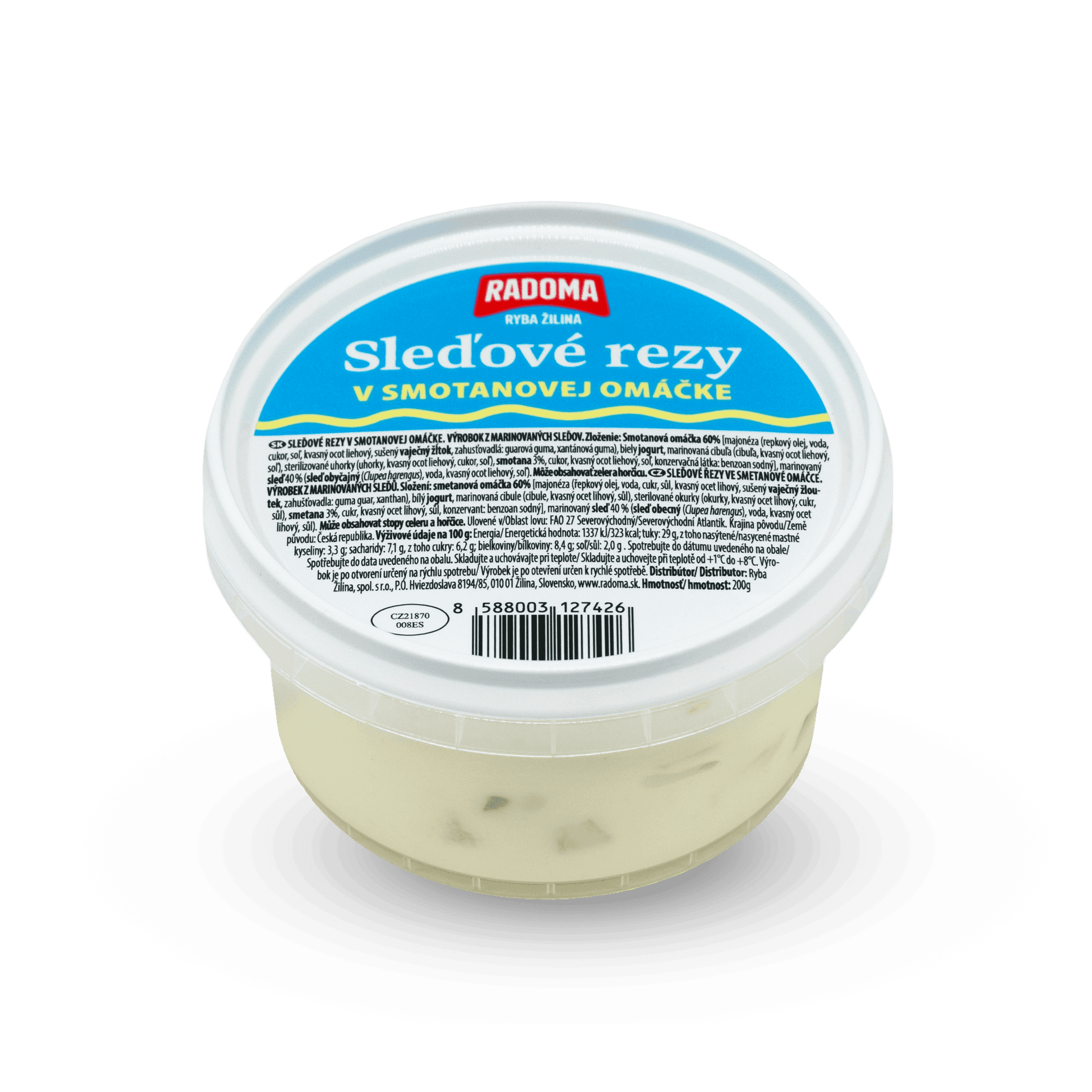  Sleďové rezy v smotanovej omáčke 200g