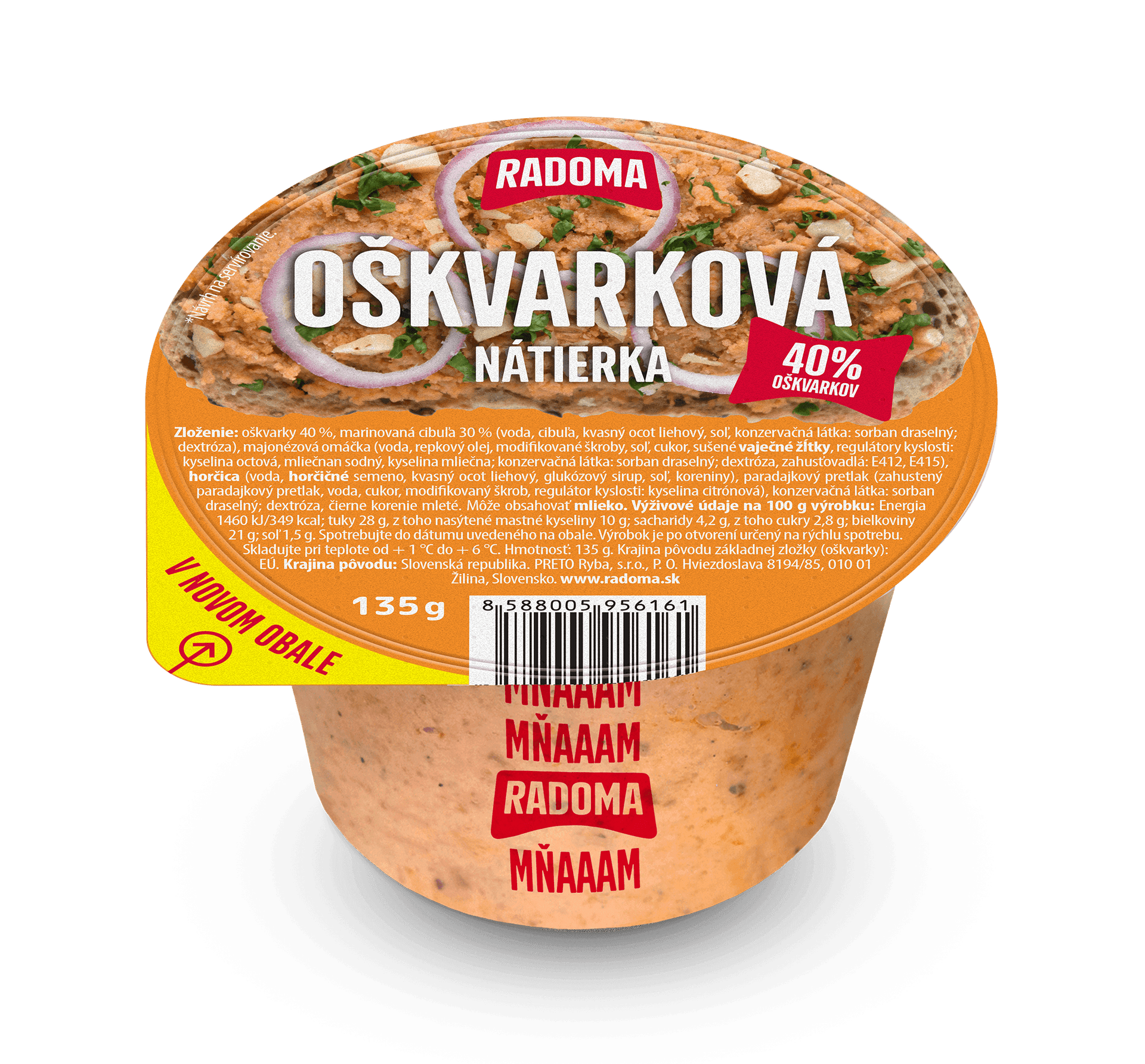 Oškvarková nátierka 135g 