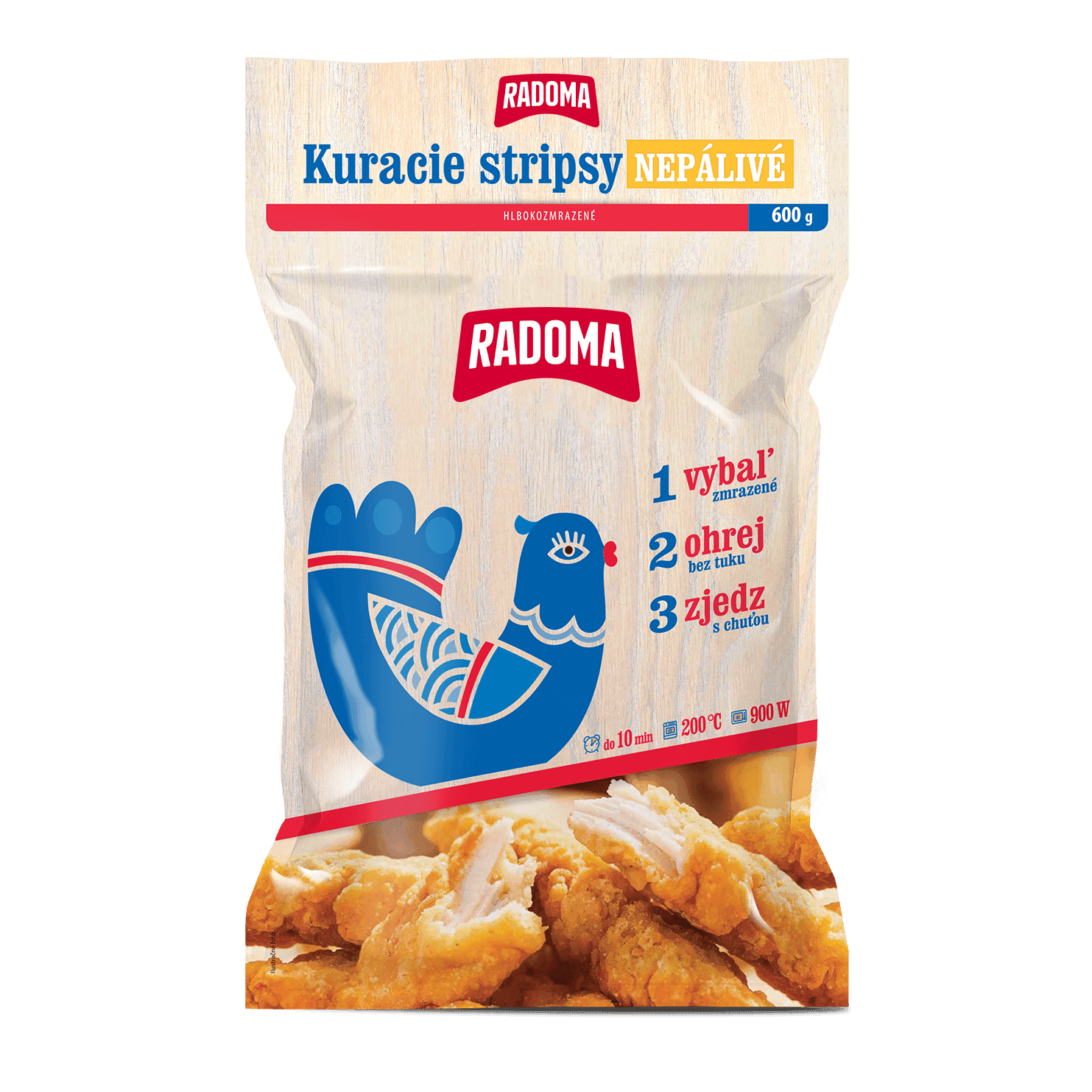 Kuracie stripsy nepálivé 600g