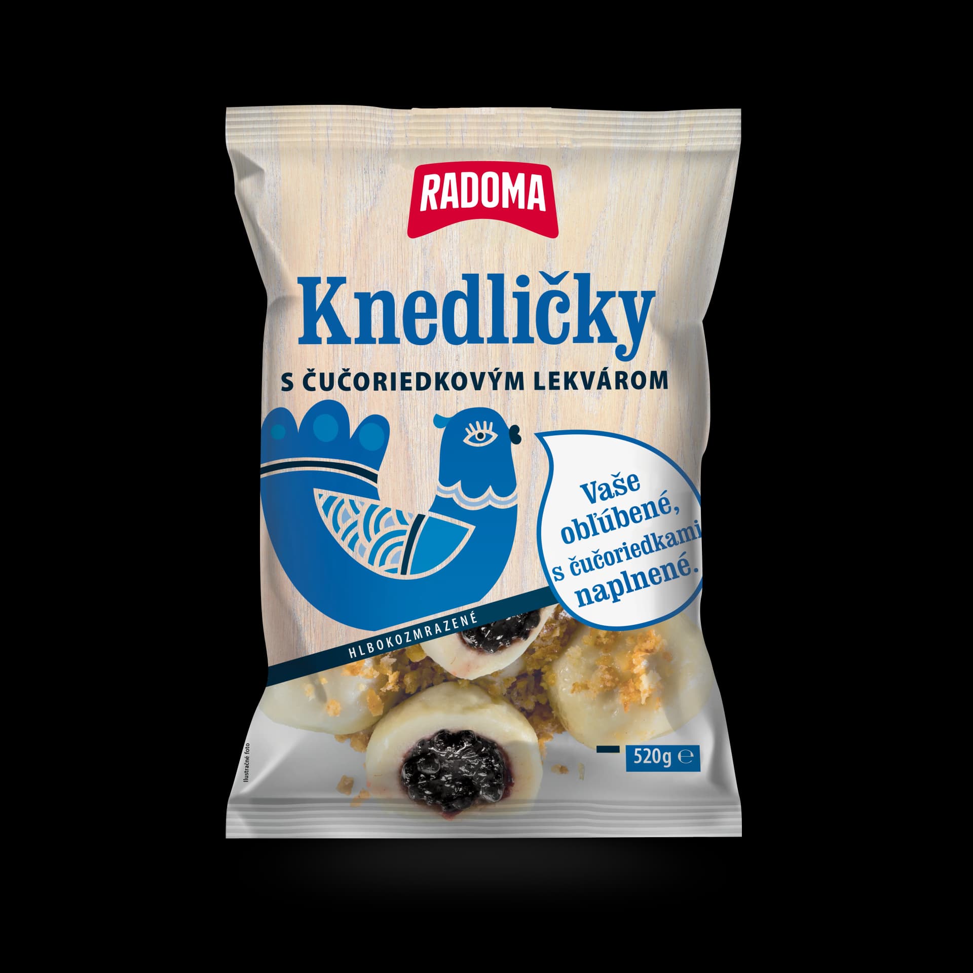 Dumplings with blueberry jam 520g