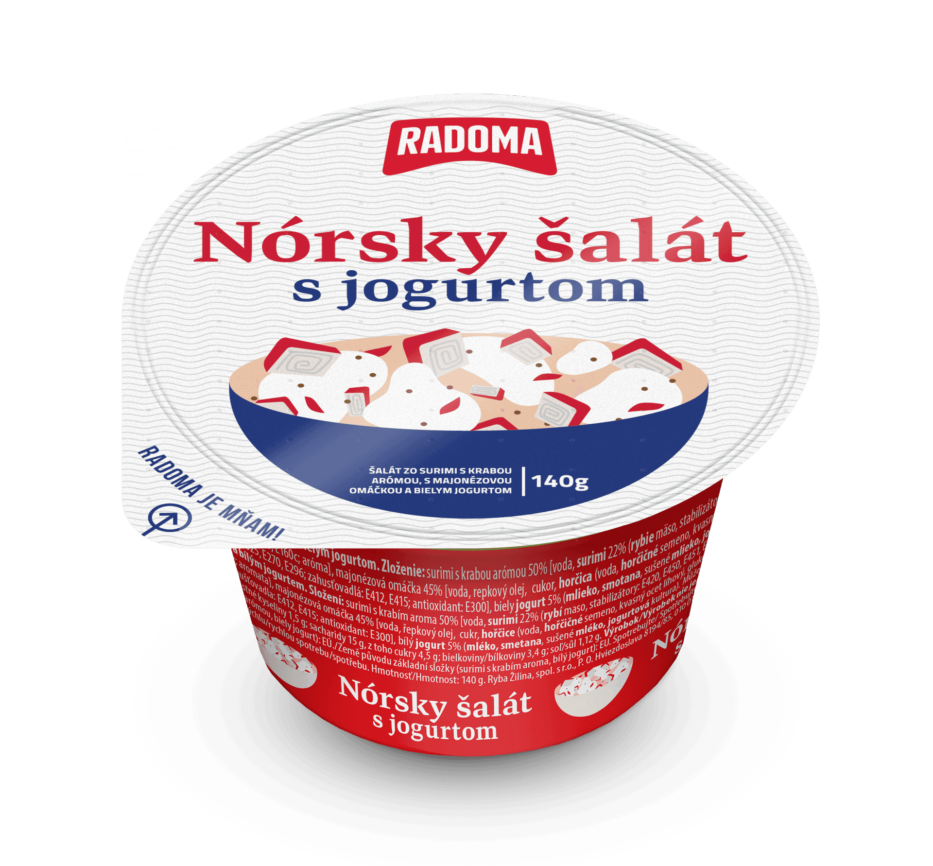 Norwegian salad with yogurt 140g