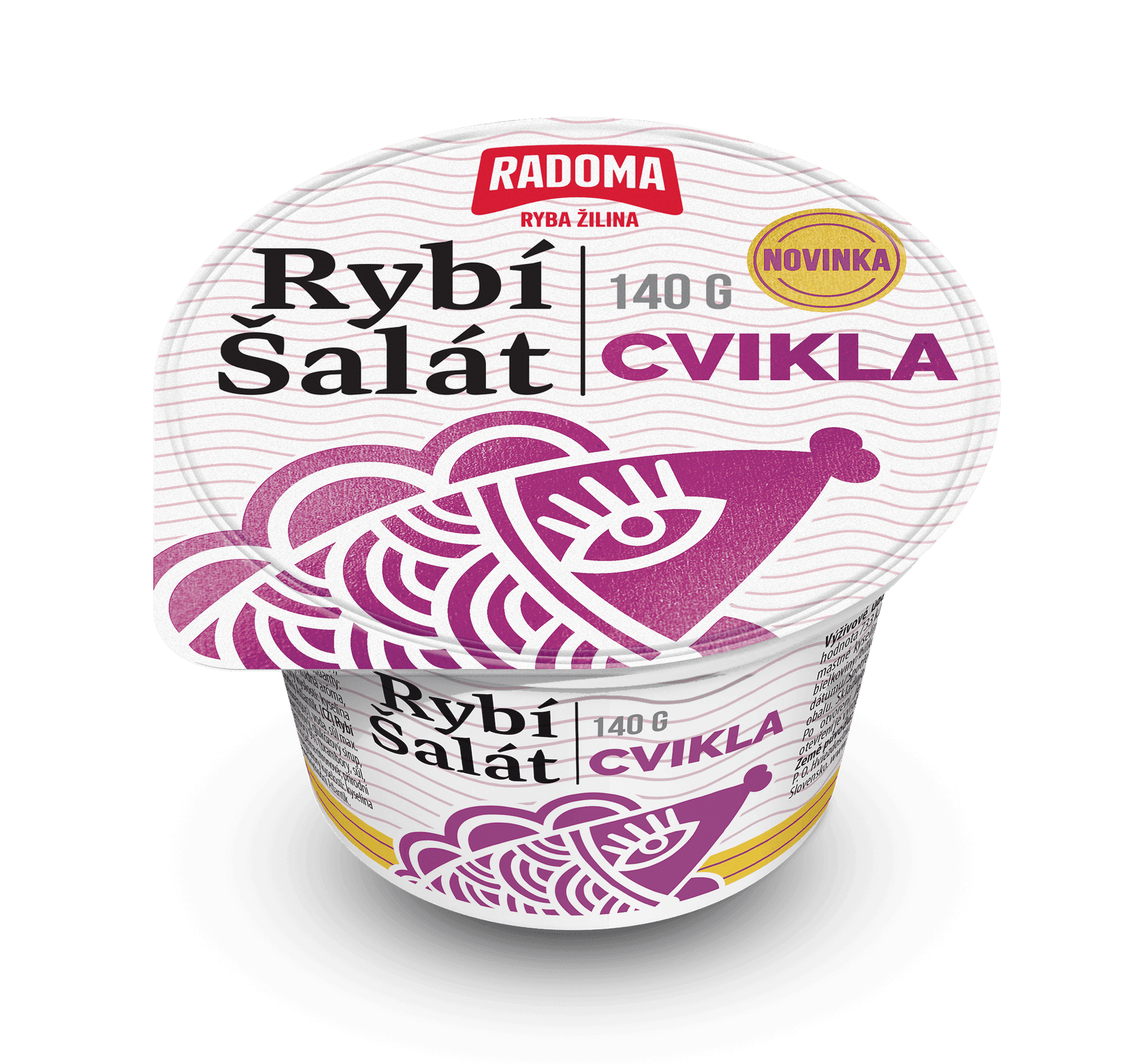 Fish salad with beets 140g