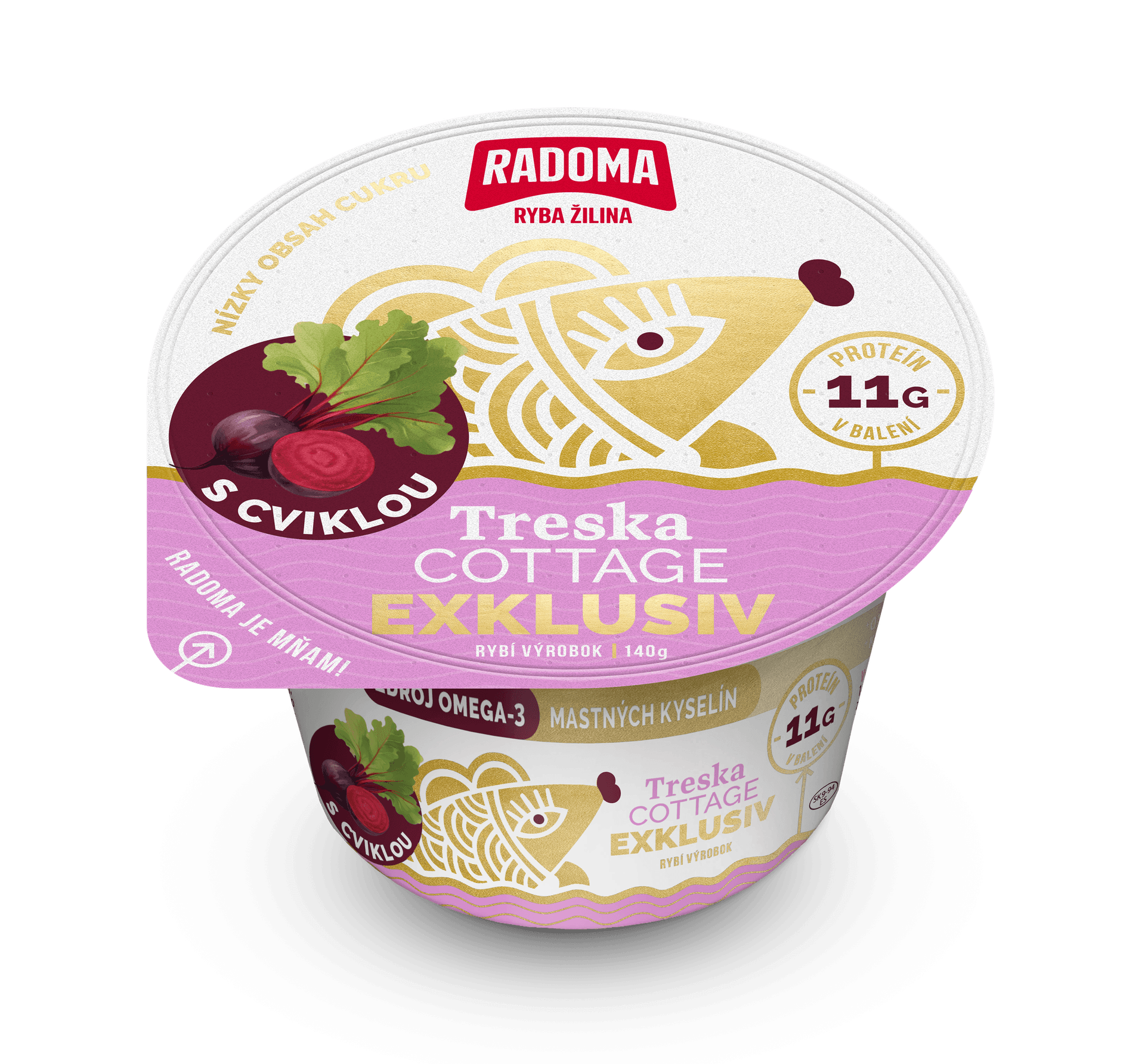 Cottage Exklusiv cod with beets 140g