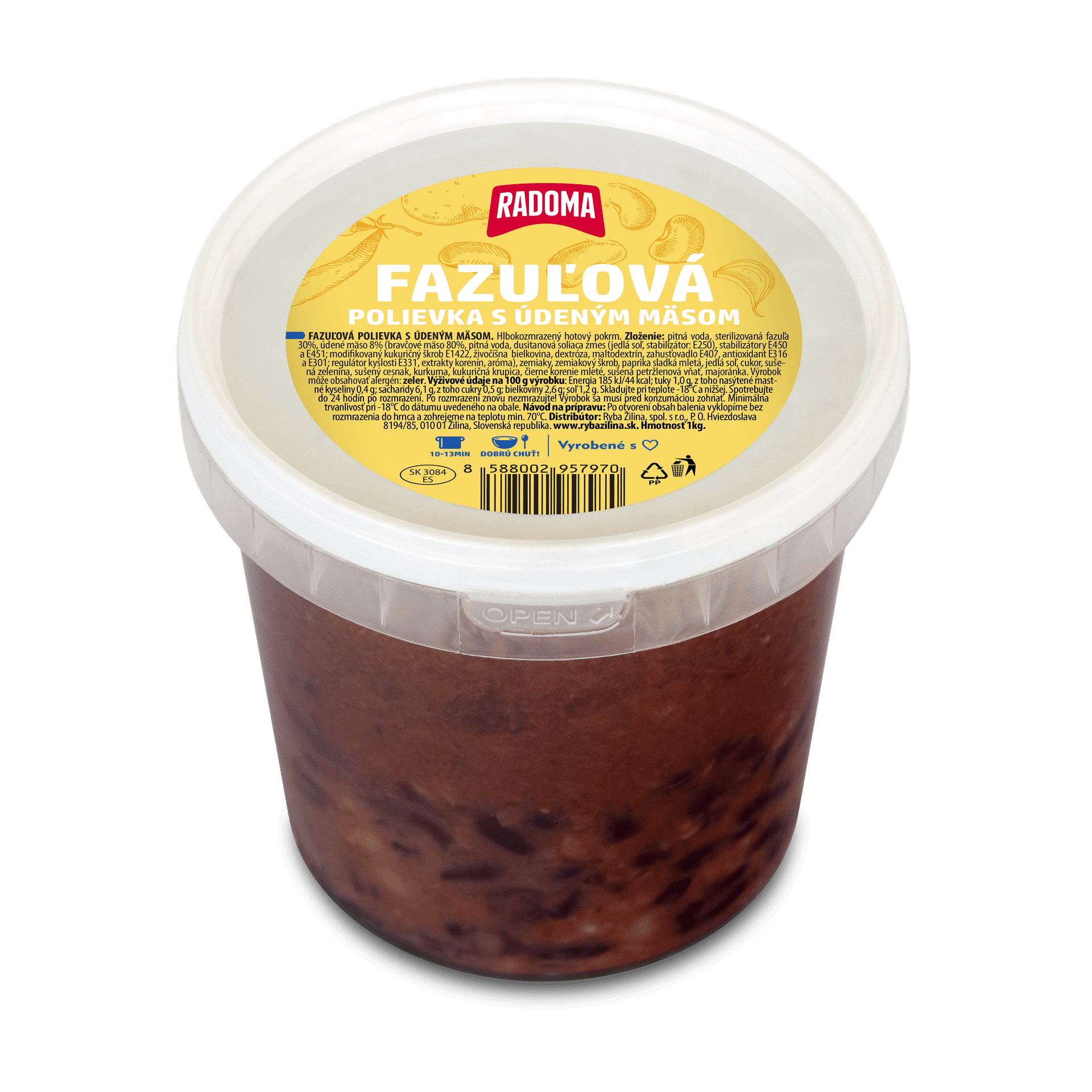 Fazuľová polievka s údeným mäsom 1kg